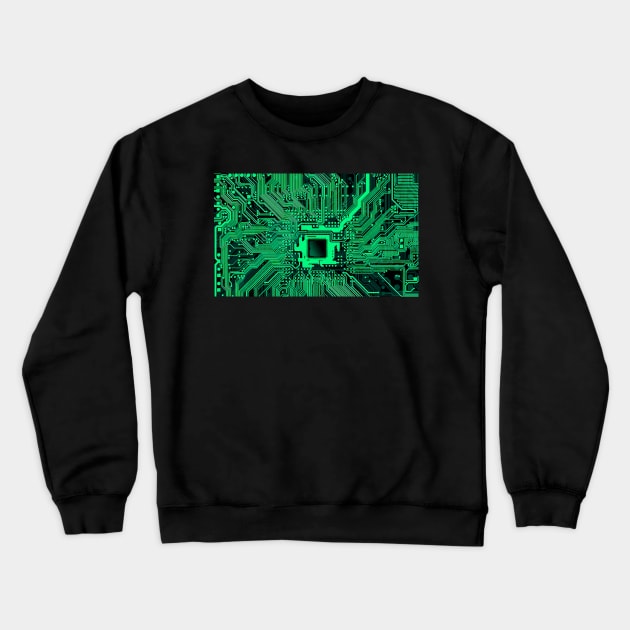 circuit board Crewneck Sweatshirt by RandomGoodness